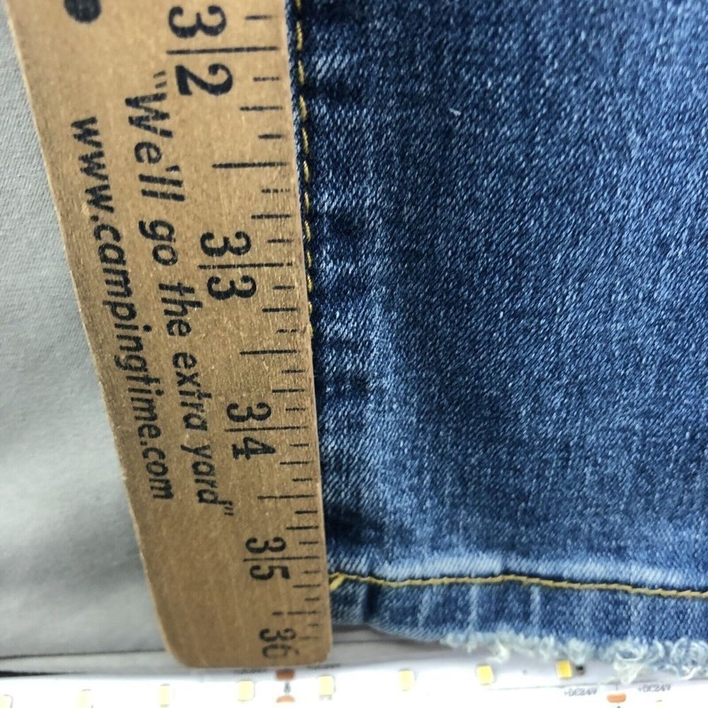 New Mens Rue21 Jean Size 32/36 (32/32) Premium Stacked Skinny Patch Distressed - Picture 10 of 12